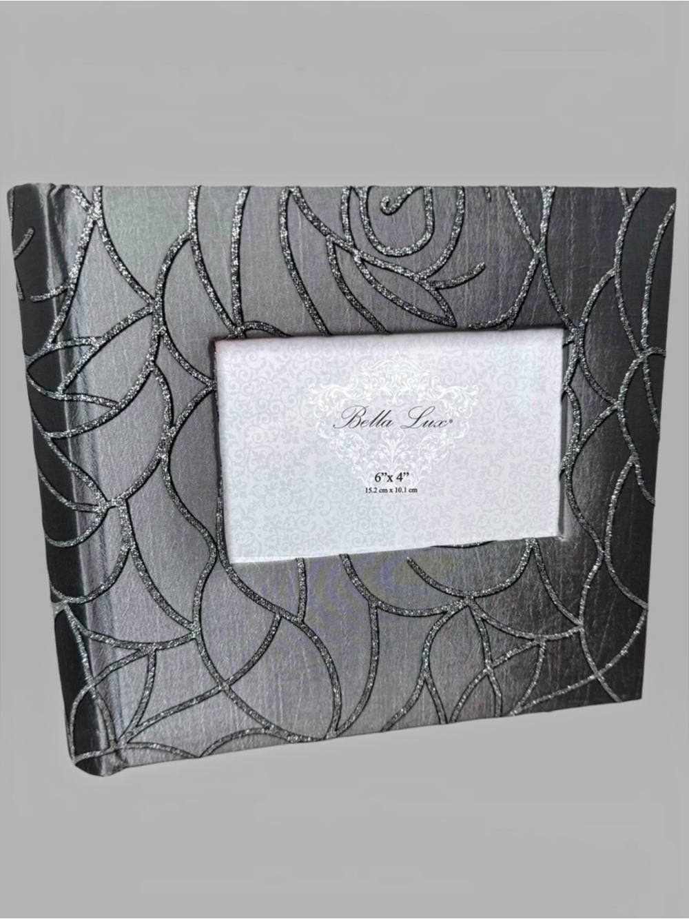 NEW Bella Lux Pewter Glitter Photo Album